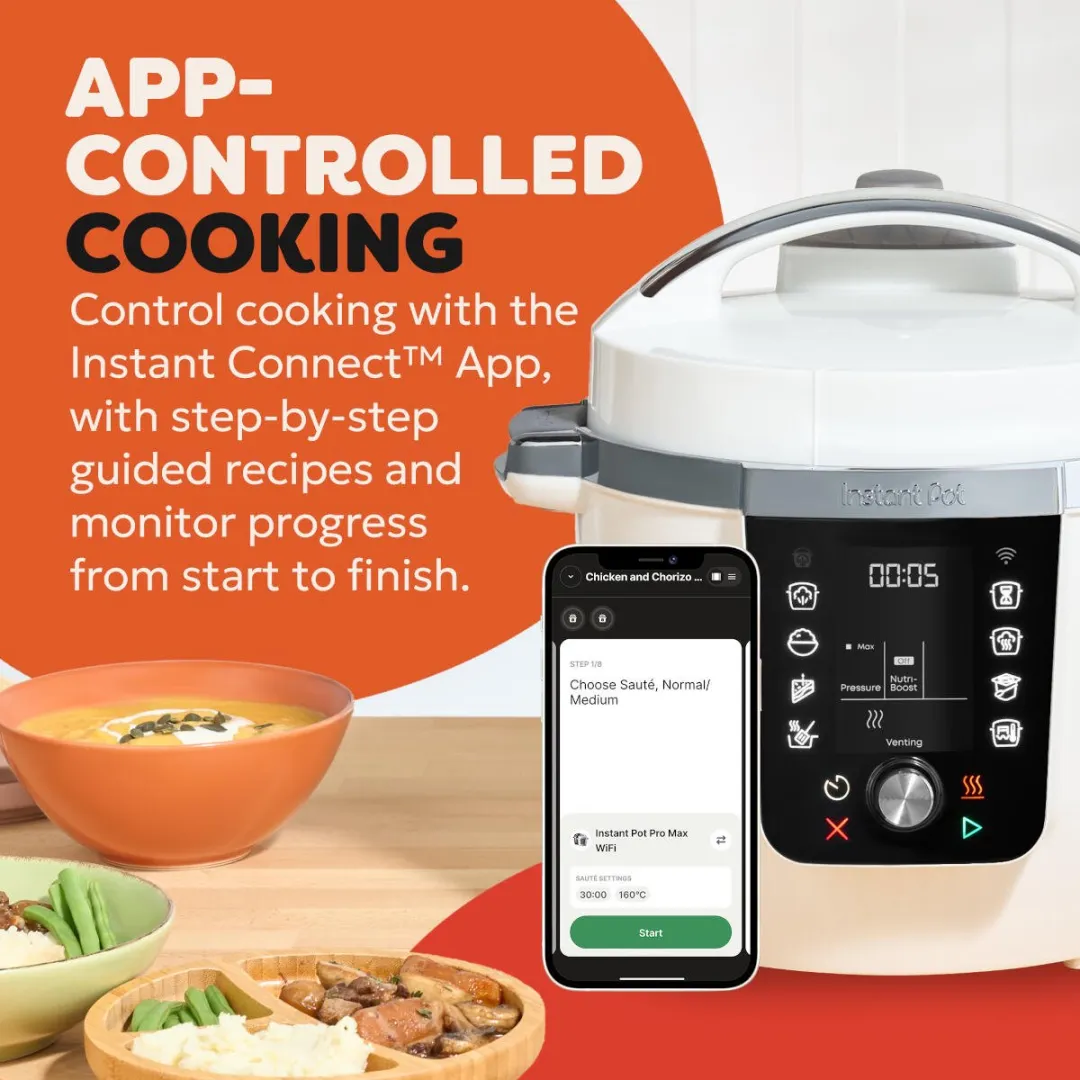 Instant Pot Pro 5.7L Multikoker - 1200W - Coconut White - afbeelding 6 van 6
