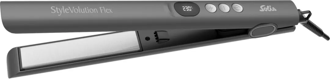 Solis StyleVolution Flex Stijltang 150-230°C - Keramische Platen - Zwart