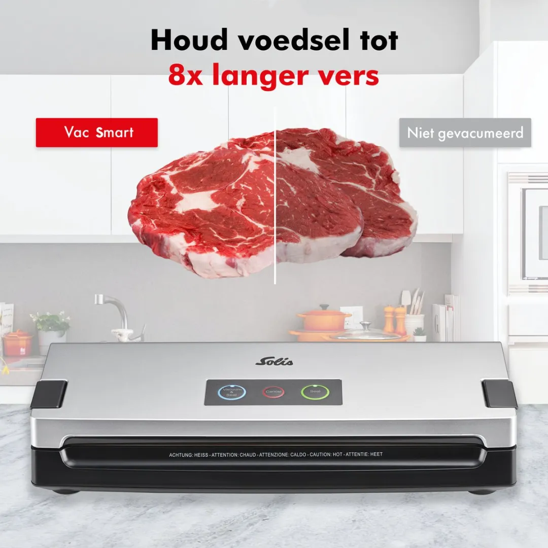 Solis Vac Smart 577 Vacuümmachine - 2 Rollen 20x600cm - Zilver