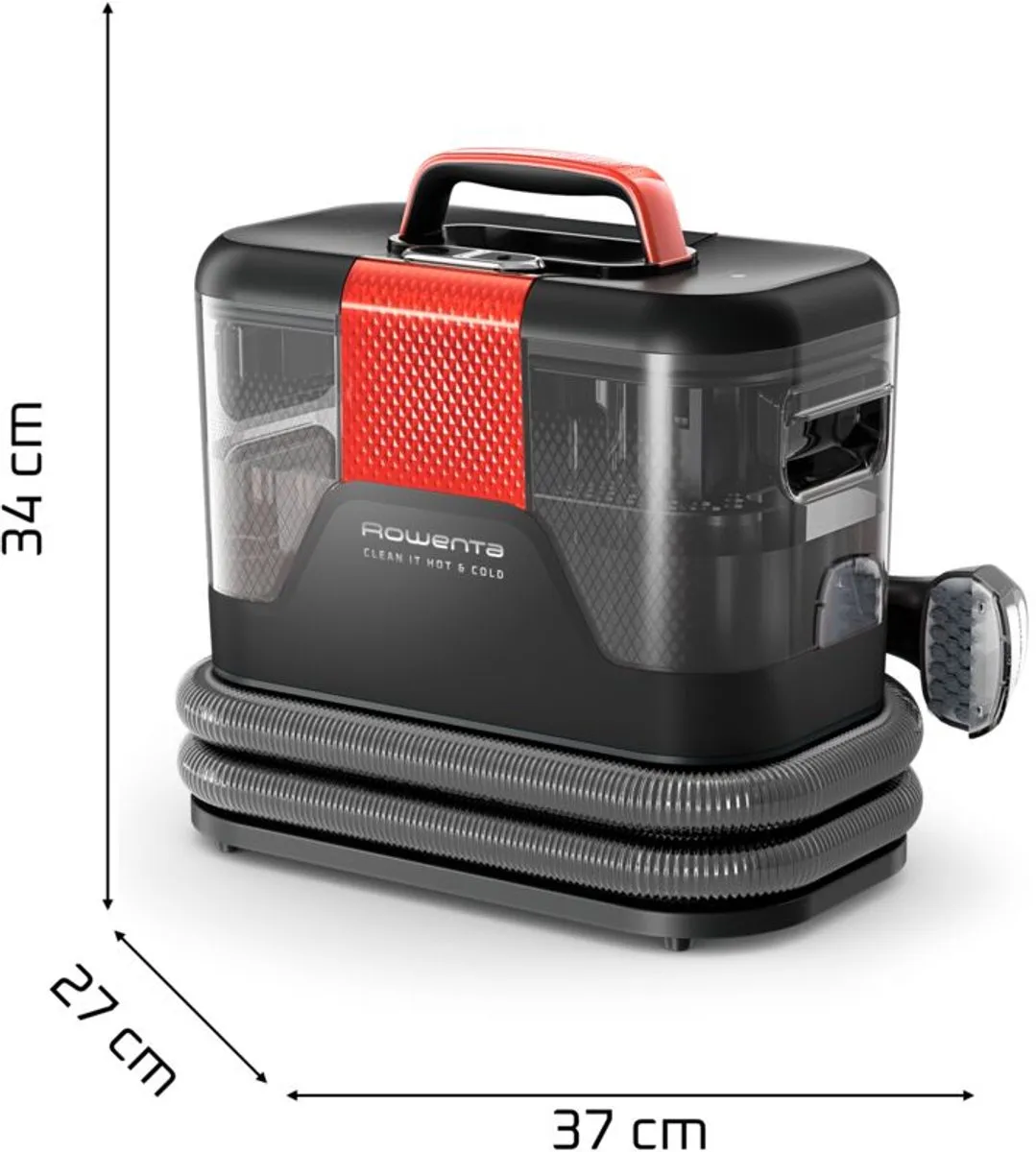 Rowenta Clean-it IN7020 Vlekkenreiniger Hot & Cold 1150W - Antraciet - afbeelding 6 van 6