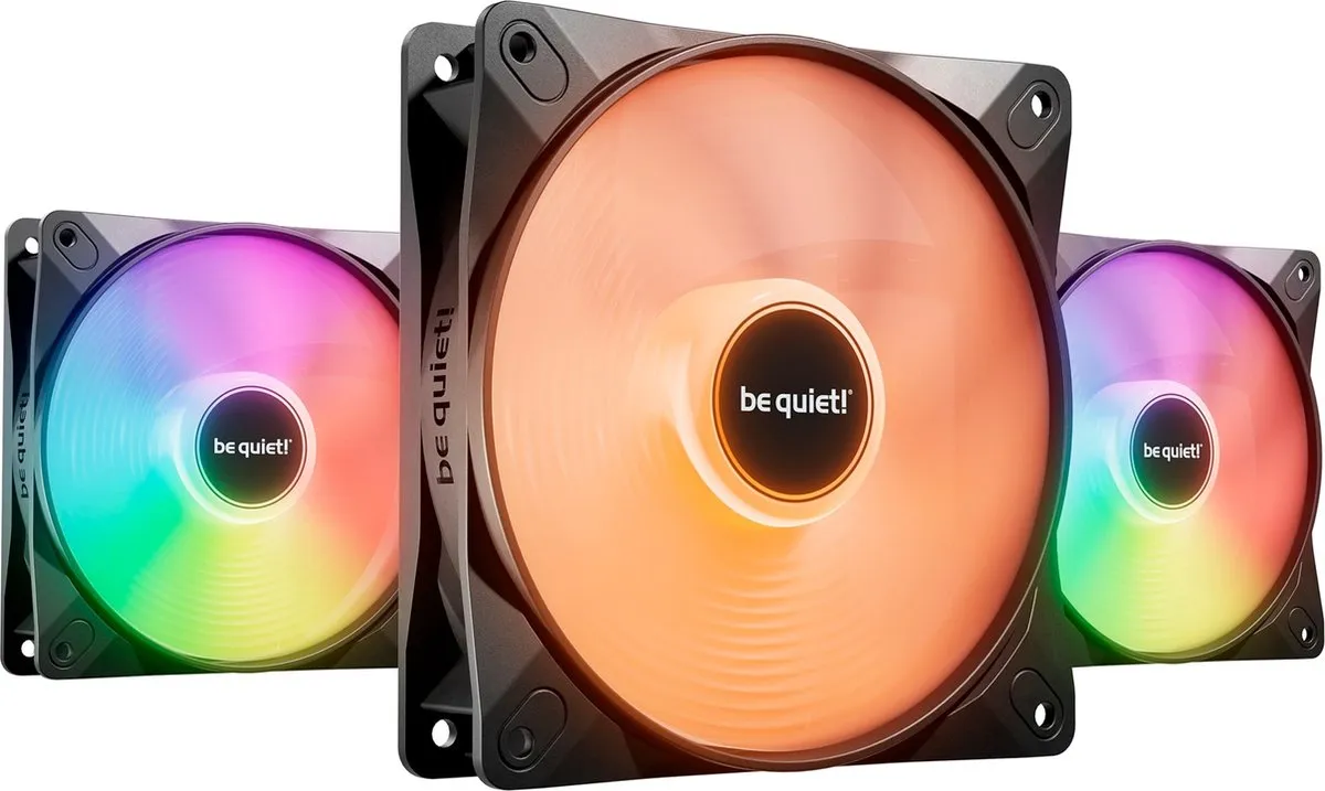be quiet! Light Wings LX BL121 Ventilatorhuis 3-pack 120mm - Zwart