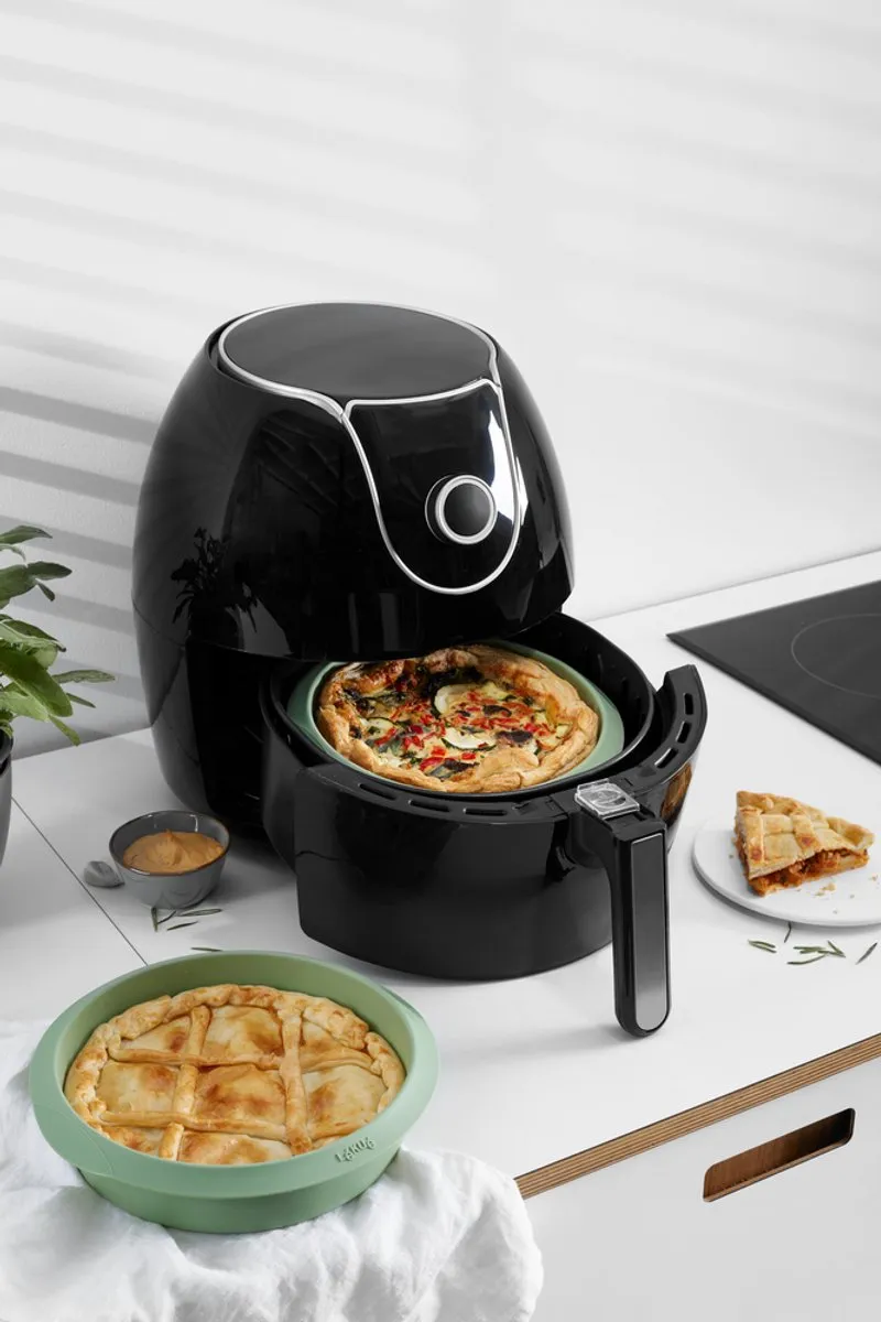 Lékué 884122 Airfryer Bakvorm 20cm - Siliconen - Green