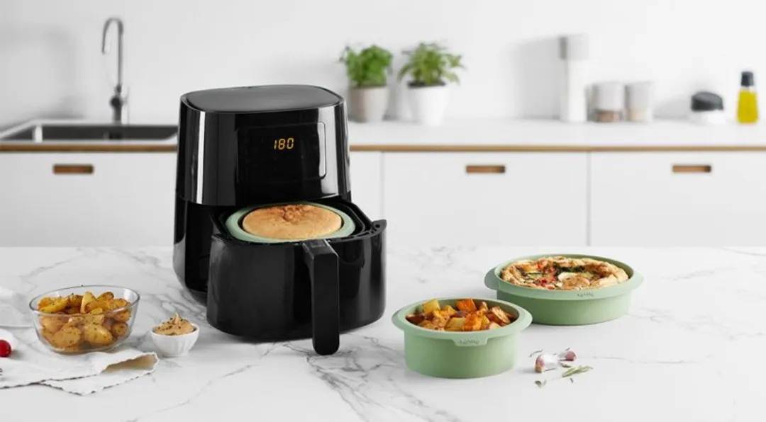 Lékué 884122 Airfryer Bakvorm 20cm - Siliconen - Green