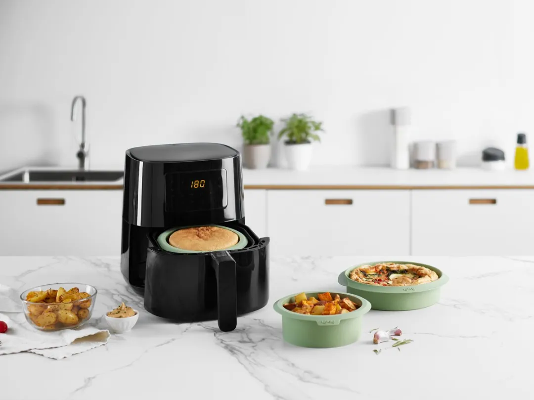 Lékué 884122 Airfryer Bakvorm 20cm - Siliconen - Green