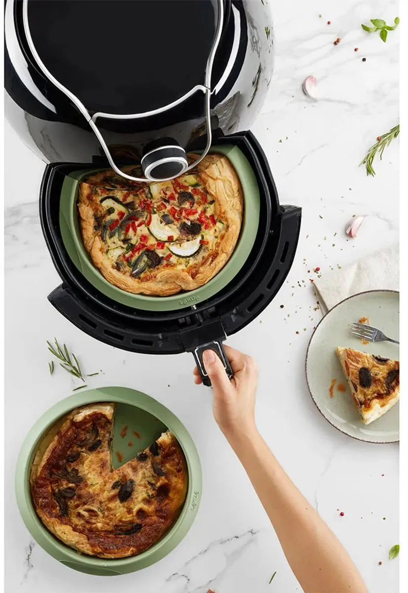 Lékué 884122 Airfryer Bakvorm 20cm - Siliconen - Green