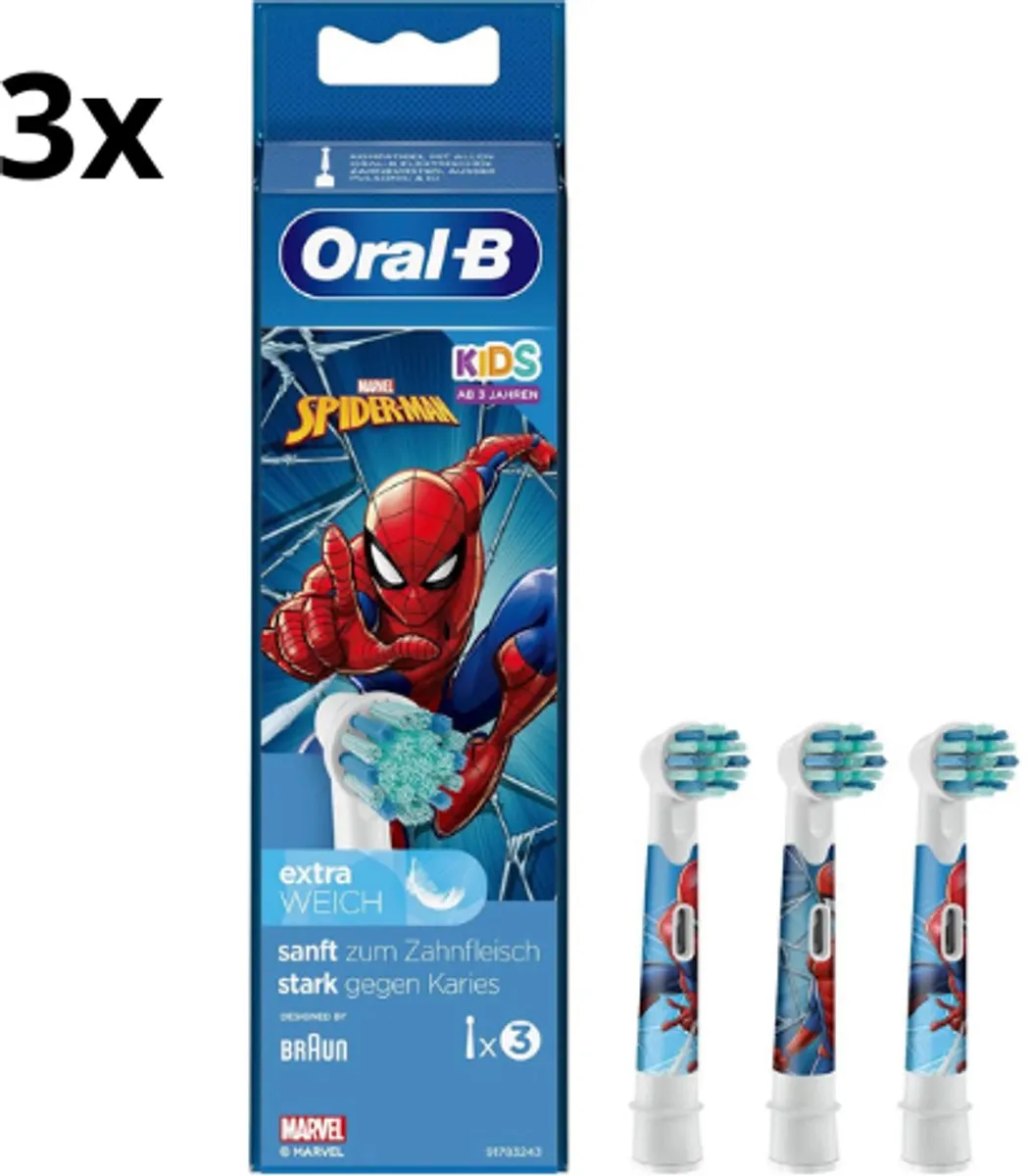 Oral-B Kids Spiderman Opzetborstels