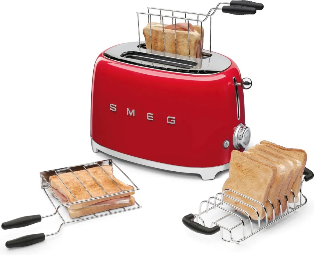 Smeg TSSR01 Sandwichrekken - 2 Stuks - Zilverkleurig