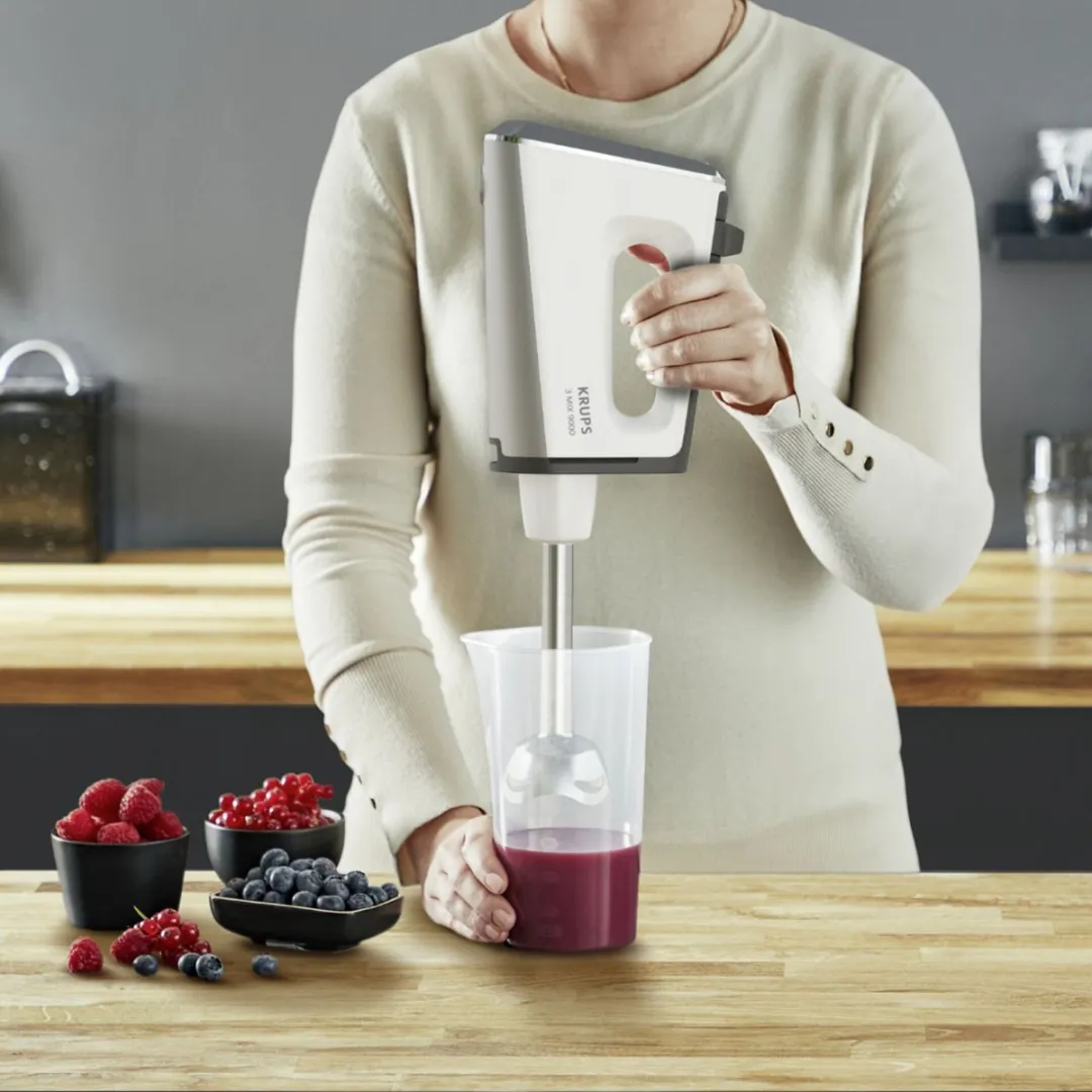 Krups GN9121 3Mix9000 Deluxe Staafmixer - 750W - Wit