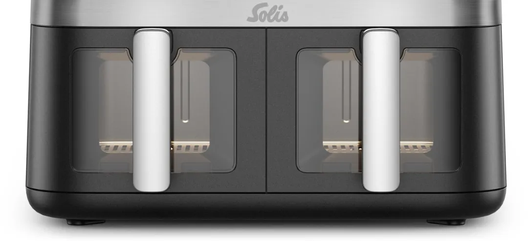 Solis Air Fryer Duo 2200W - 11L - 10 Programma's - Zwart - afbeelding 6 van 6