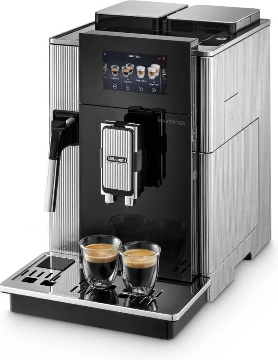 De'Longhi Maestosa EPAM960.75.GLM Espressomachine - 2 Bonenreservoirs - 2 Kopjes