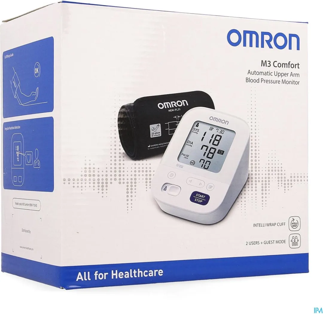 Omron M3 Comfort Bovenarm Bloeddrukmeter - 22-42cm