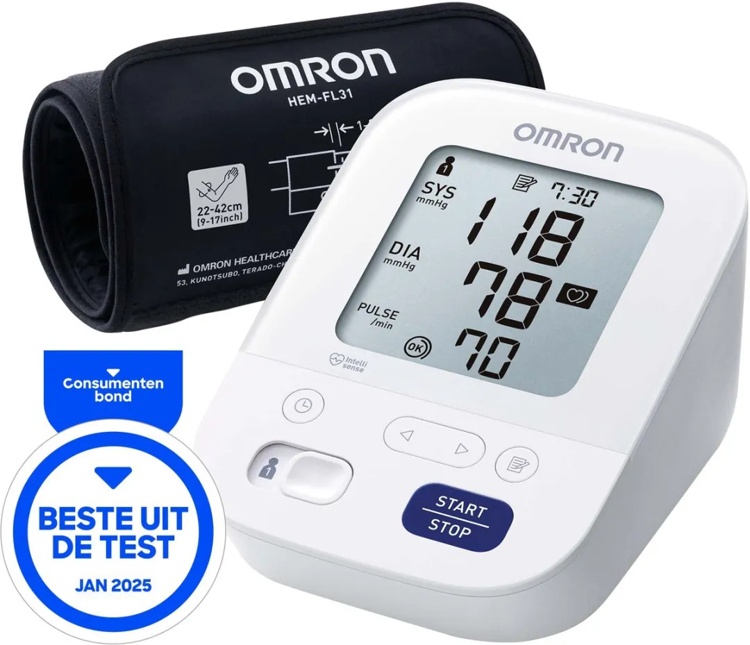 Omron M3 Comfort Bovenarm Bloeddrukmeter - 22-42cm
