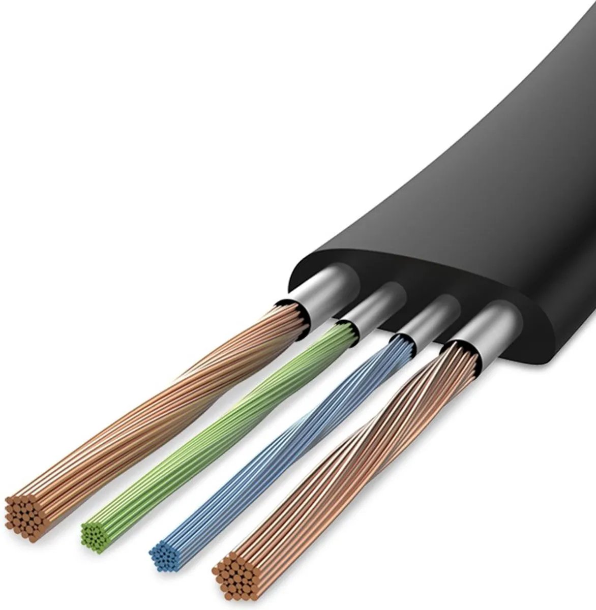 Baseus Nimble CALMBJ-B01 USB/Lightning Kabel 2A - 0,23m - Zwart