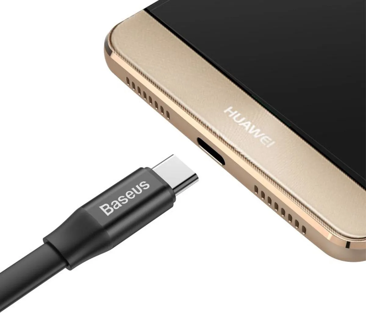 Baseus Nimble CALMBJ-B01 USB/Lightning Kabel 2A - 0,23m - Zwart
