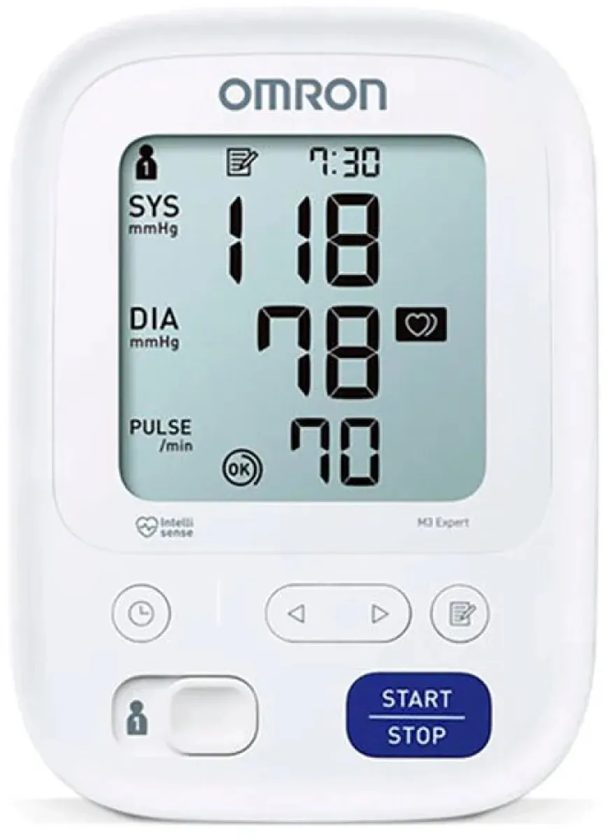 Omron M3 HEM-7131-E Bloeddrukmeter - 60 Metingen - Wit