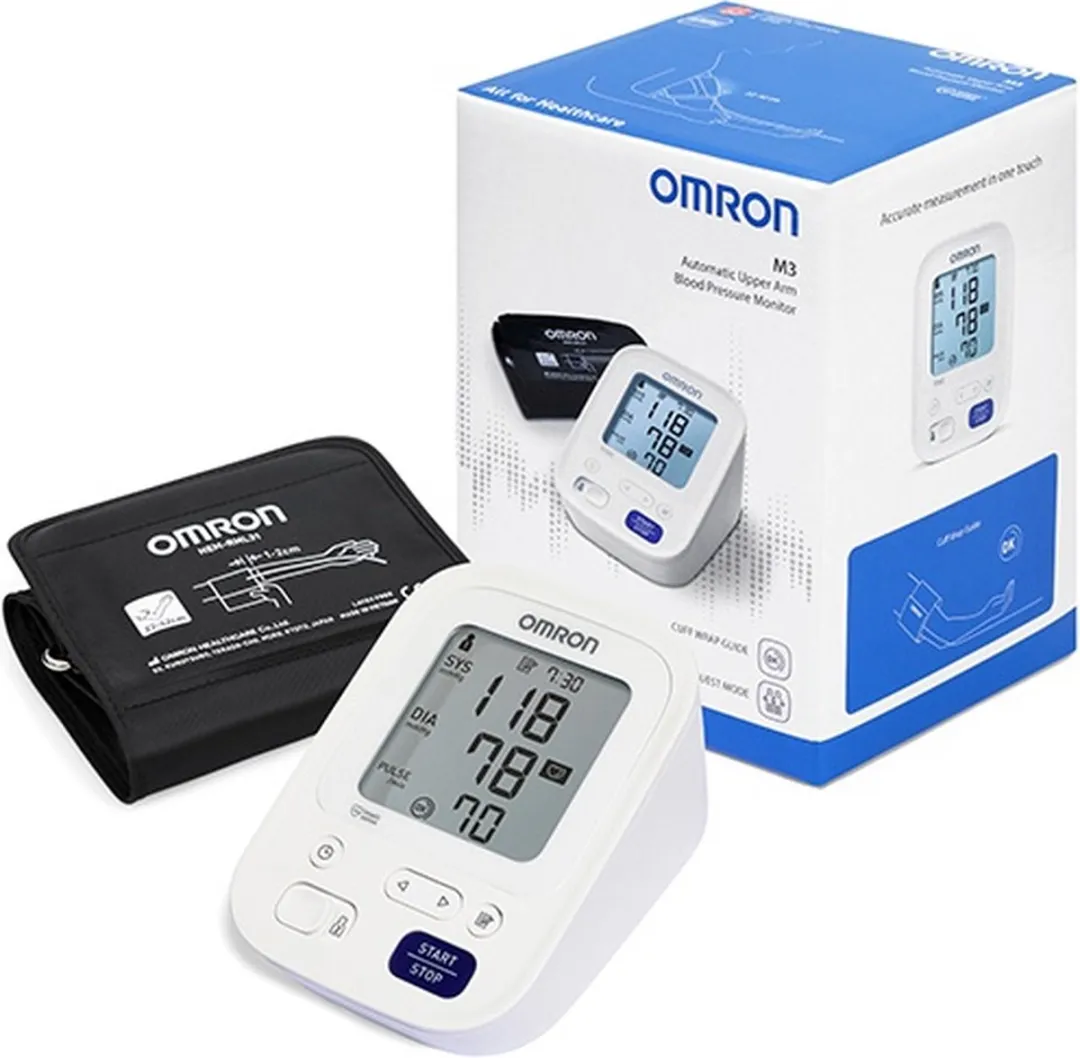 Omron M3 HEM-7131-E Bloeddrukmeter - 60 Metingen - Wit