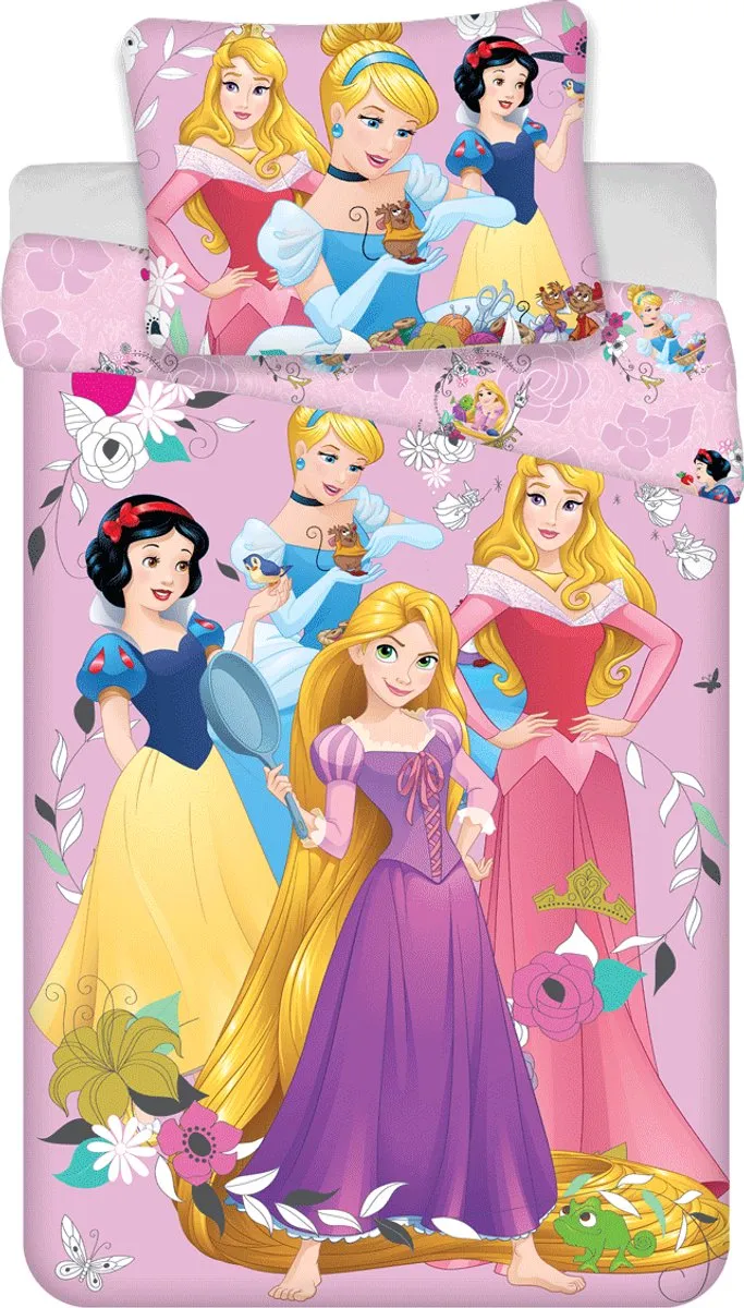 Disney Princess Dekbedovertrek Beauty Roze