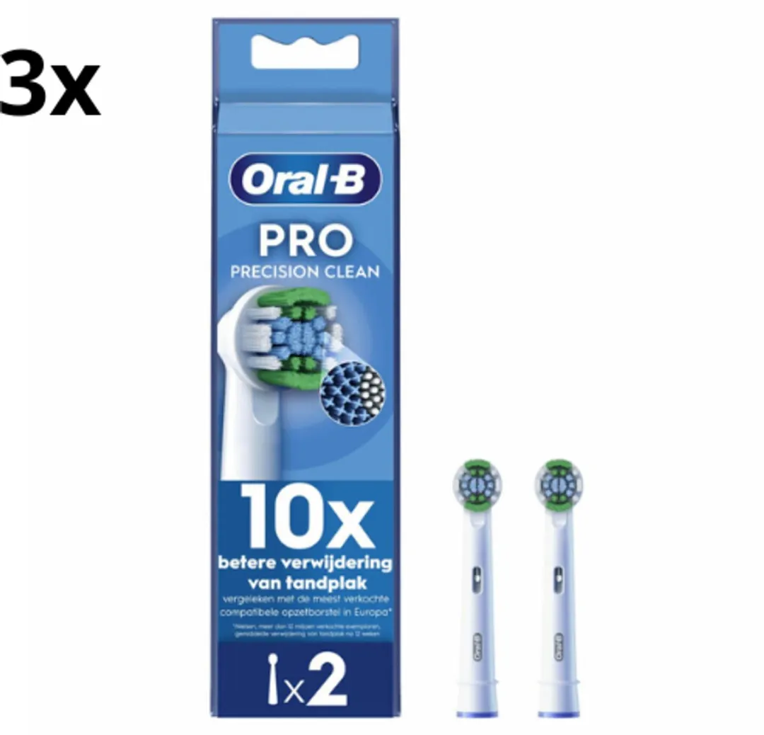 Oral-B PRO Precision Clean Opzetborstels Wit