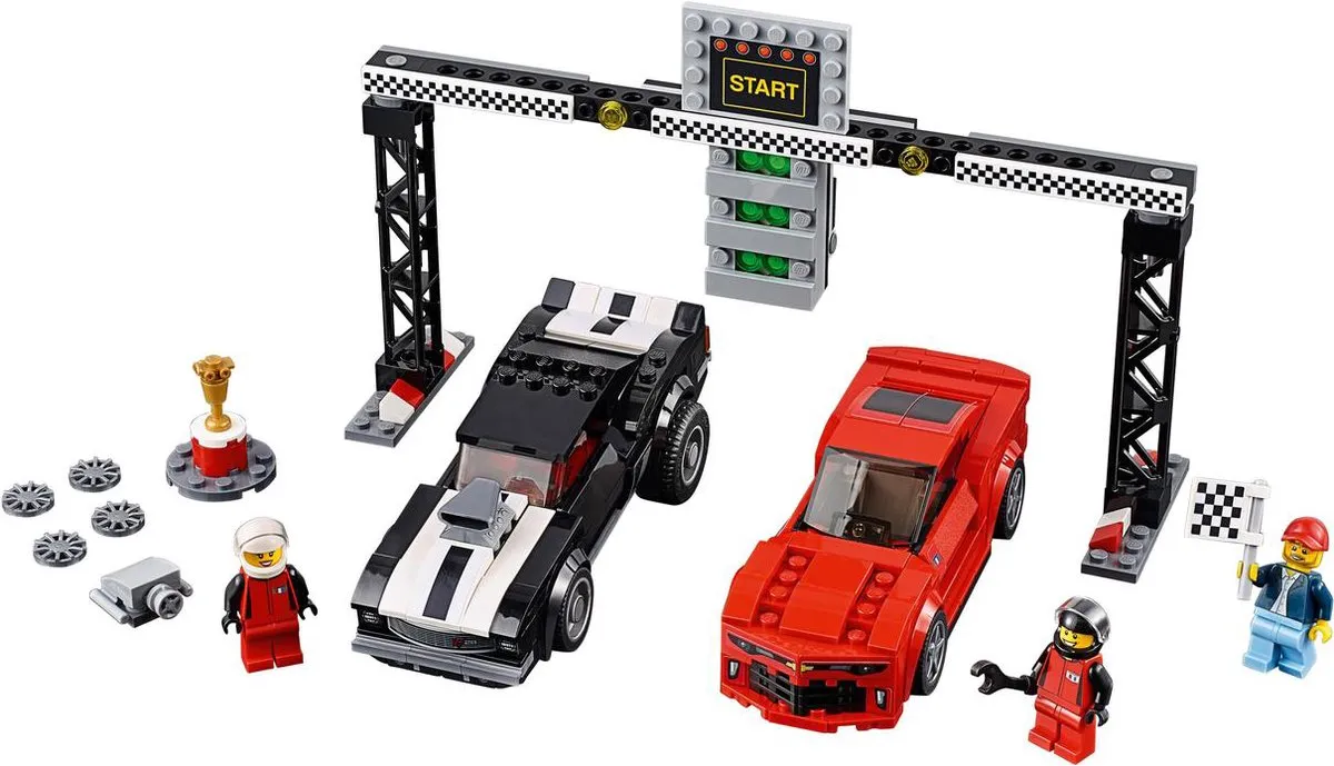 LEGO 75874 Champions Camaro Bouwset - 445 Stukken - 3 Minifiguren