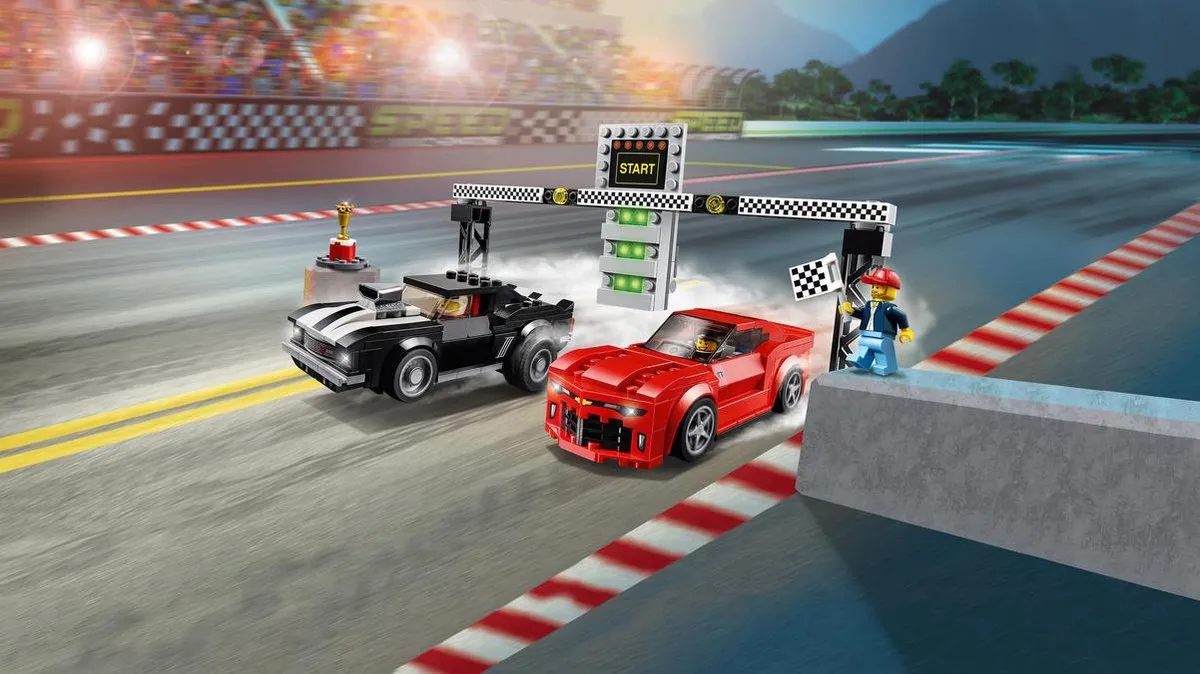LEGO 75874 Champions Camaro Bouwset - 445 Stukken - 3 Minifiguren