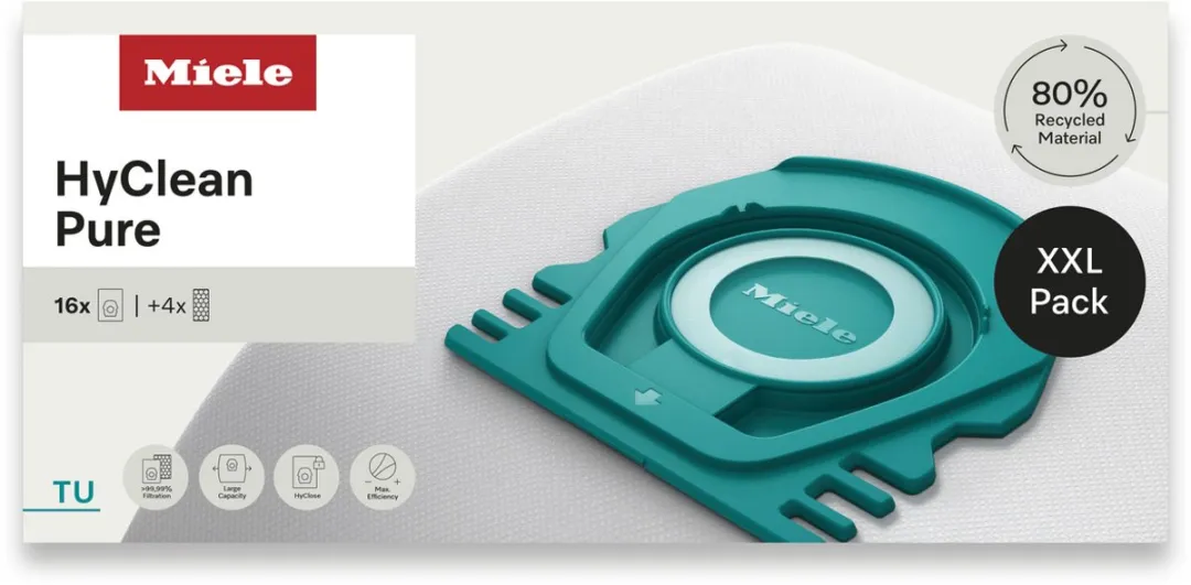Miele TU HyClean Pure Stofzuigerzakken 16 Stuks