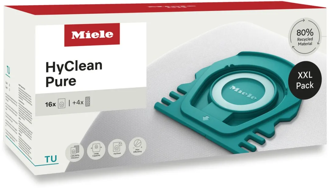 Miele TU HyClean Pure Stofzuigerzakken 16 Stuks