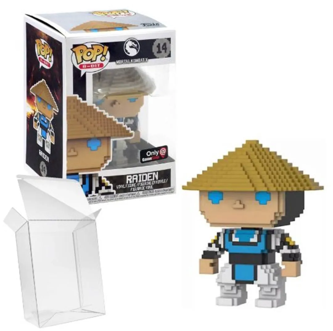 Funko Pop! 8-Bit Mortal Kombat X Raiden #14 GameStop Exclusief