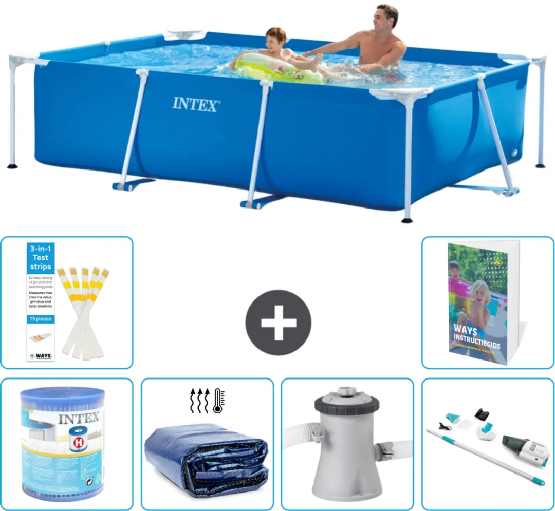 Intex Rechthoekig Frame Zwembad 260x160cm