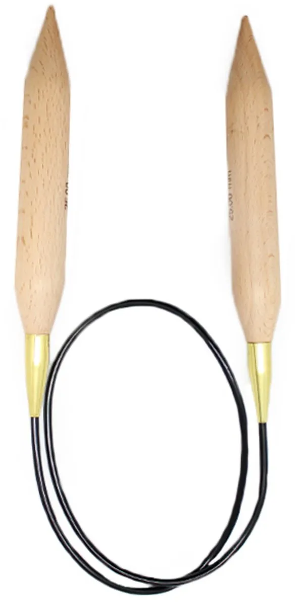 KnitPro Jumbo Berken Rondbreinaalden 25.00mm - 100cm - Multikleur