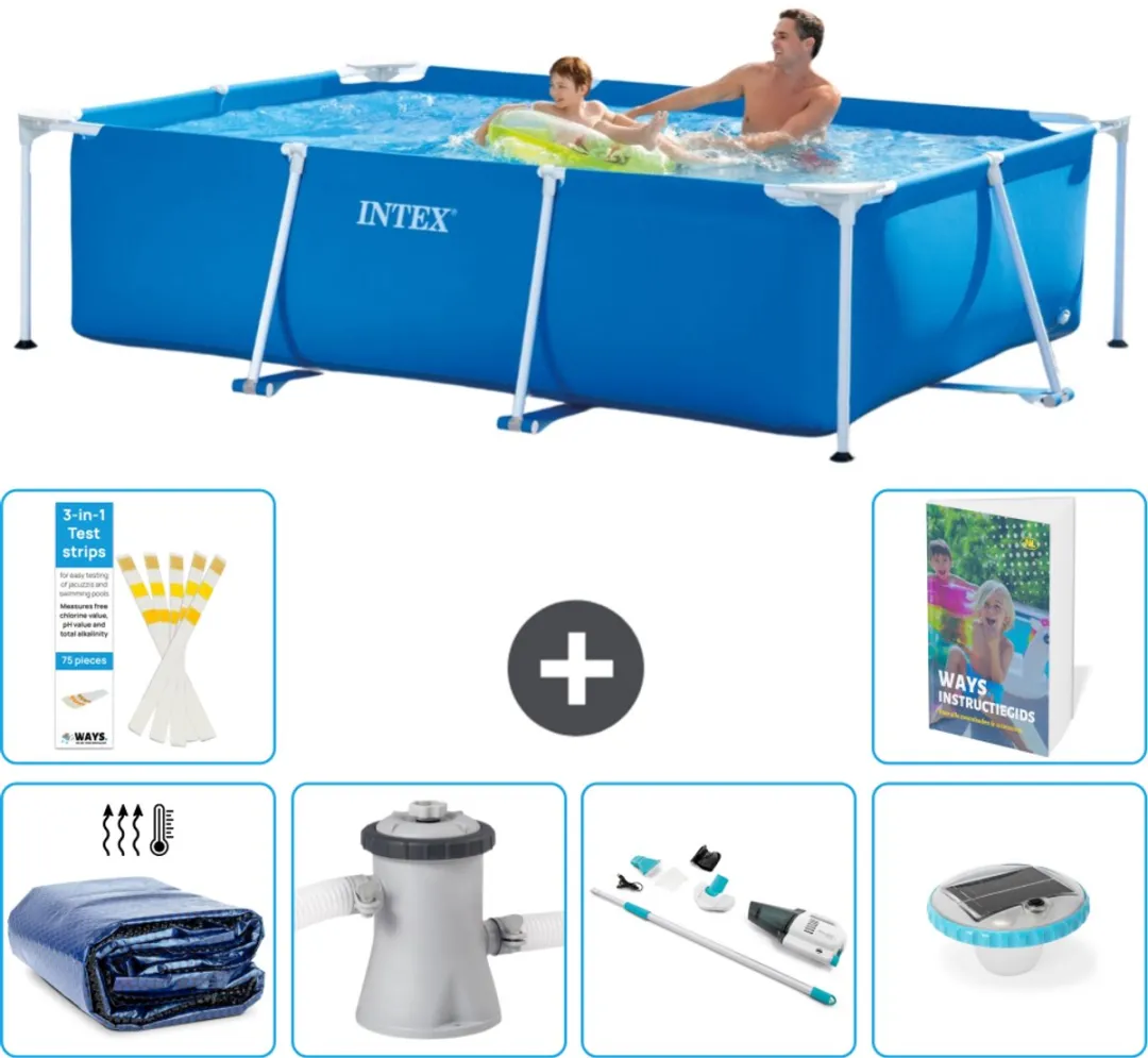 Intex Rechthoekig Frame Zwembad 260x160cm