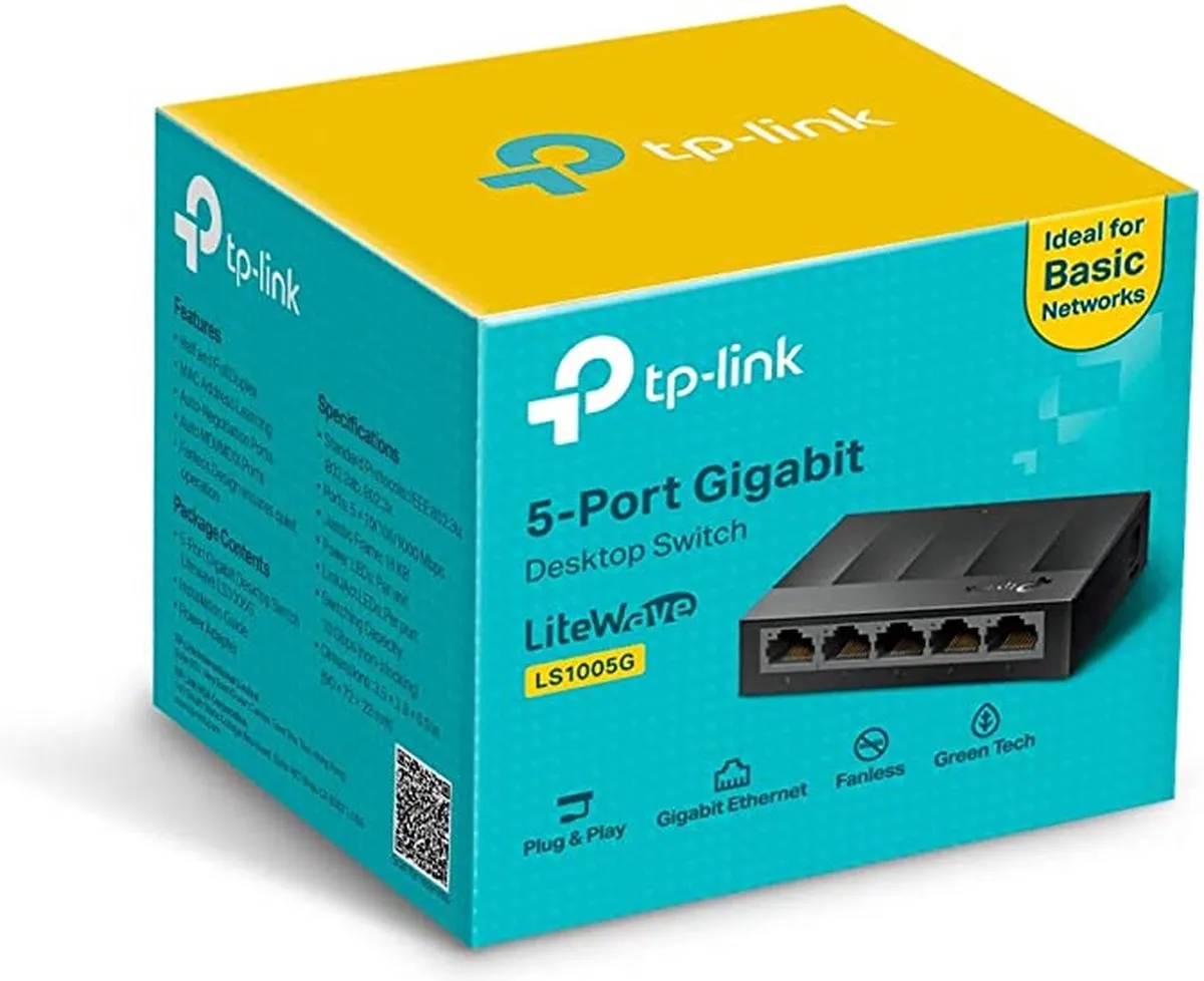 TP-Link LS1005G 5-Poort Unmanaged Switch - Zwart