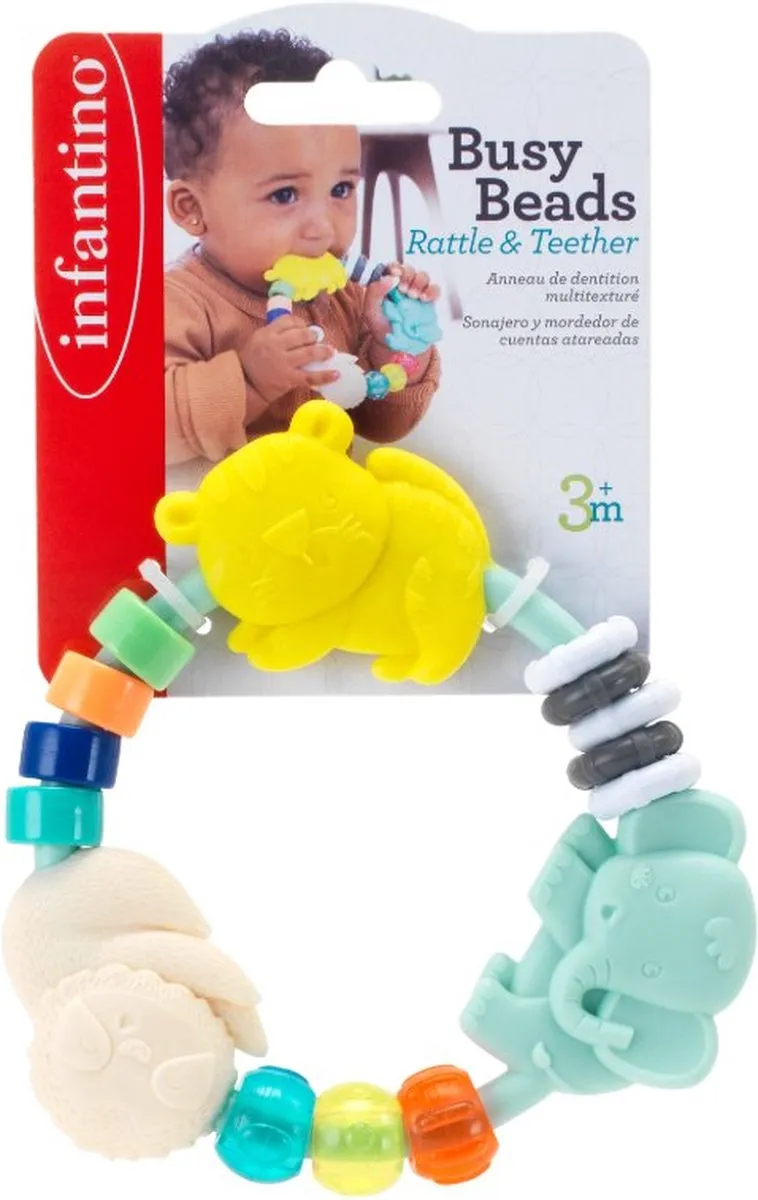 Infantino Essentials Activiteiten Bijtring BK-316497 - Multicolor