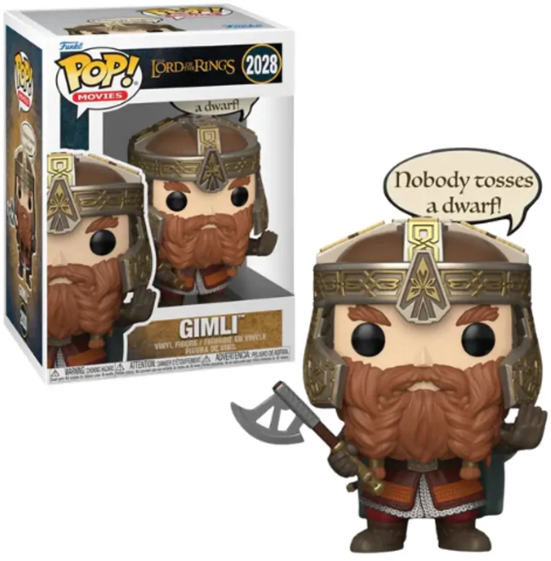 Funko Pop! Movies The Lord of the Rings Gimli Speech Bubble - Multi