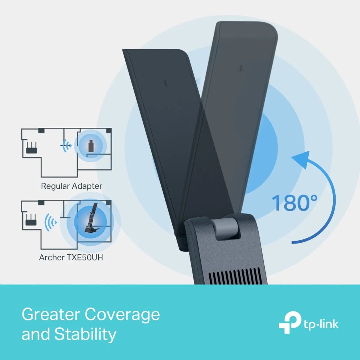TP-Link Archer TXE50UH WLAN Adapter - 3000 Mbit/s - Zwart