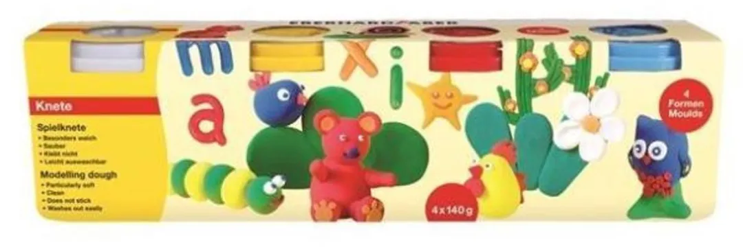 Eberhard Faber Kinderklei 4 Stuks - 140g - Assorti