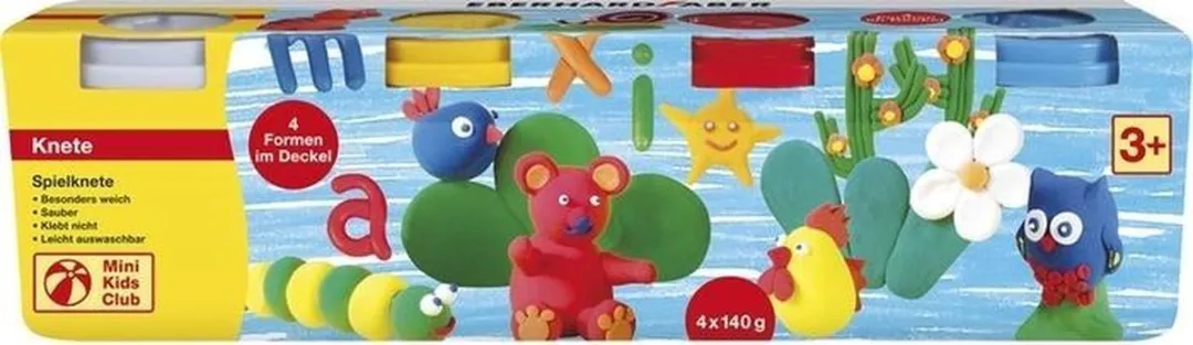 Eberhard Faber Kinderklei 4 Stuks - 140g - Assorti