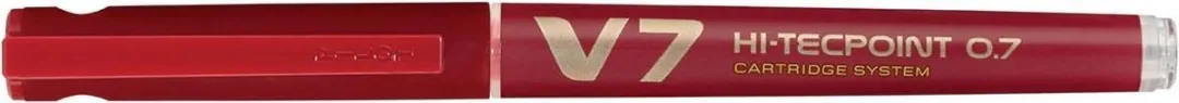 Pilot Roller Hi-Tecpoint V7 05mm - Rood - 10 Stuks