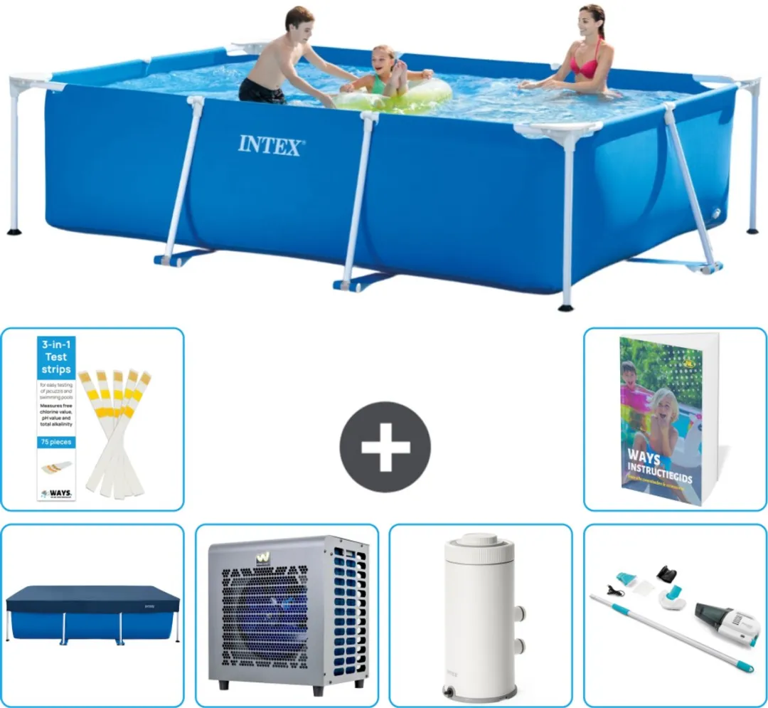 Intex Rechthoekig Frame Zwembad 300x200x75cm