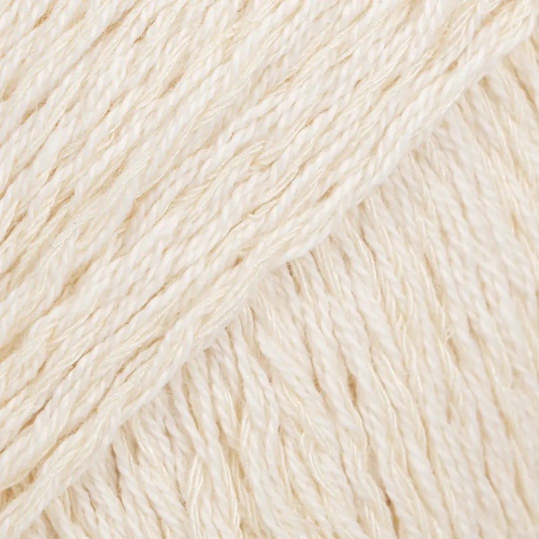 Drops Belle Uni Colour 02 Naturel Katoen Garen