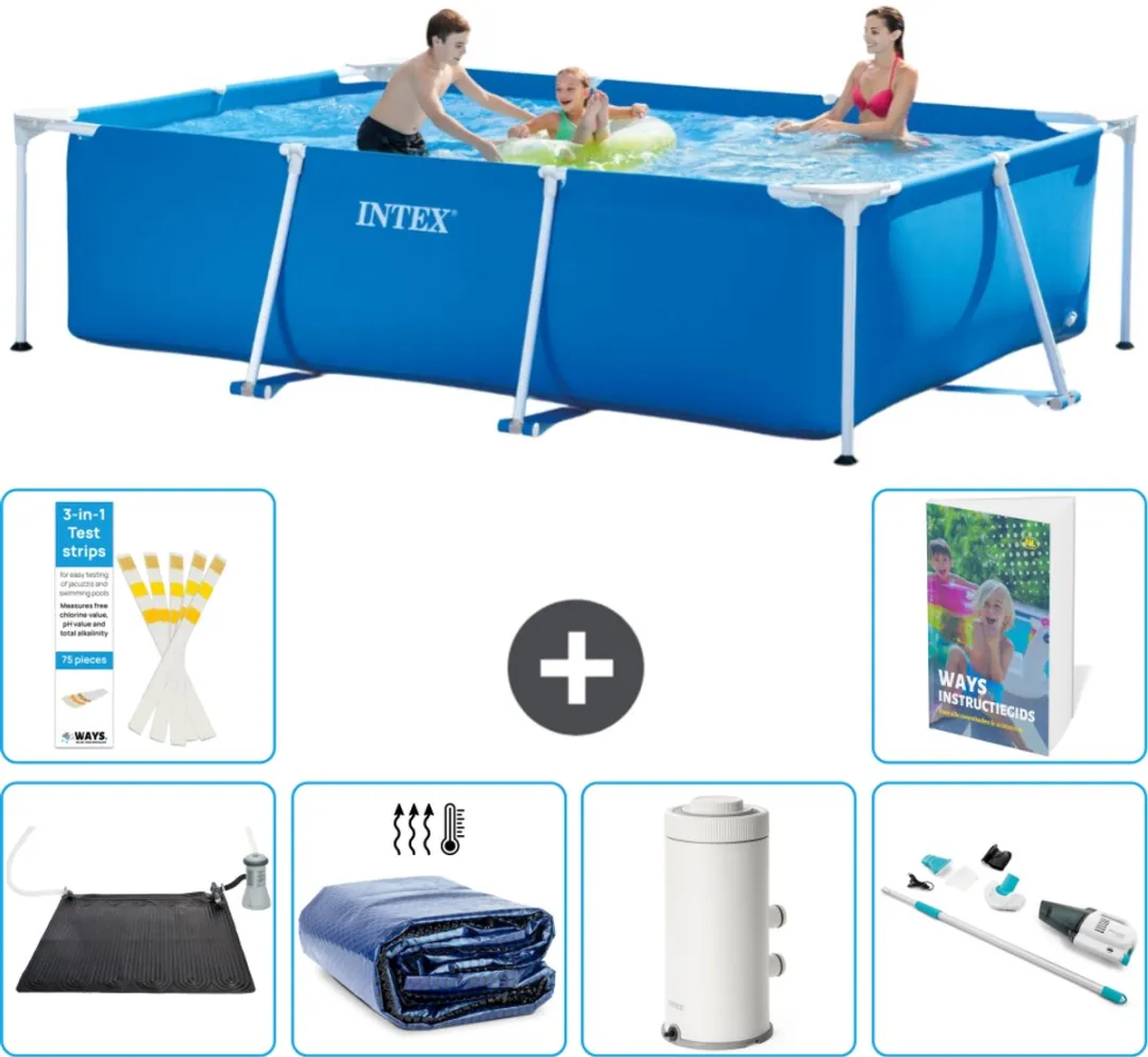 Intex Rechthoekig Frame Zwembad 300x200x75cm