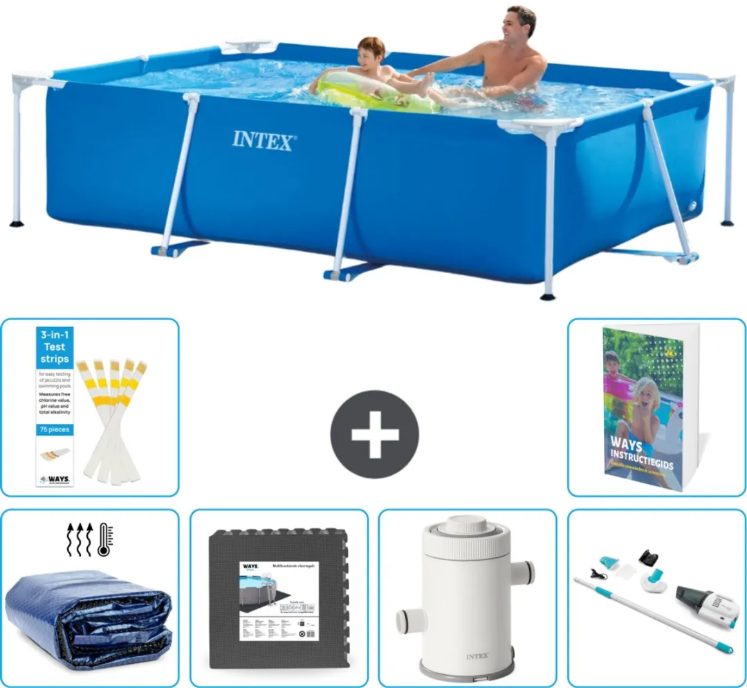 Intex Rechthoekig Frame Zwembad 260x160cm