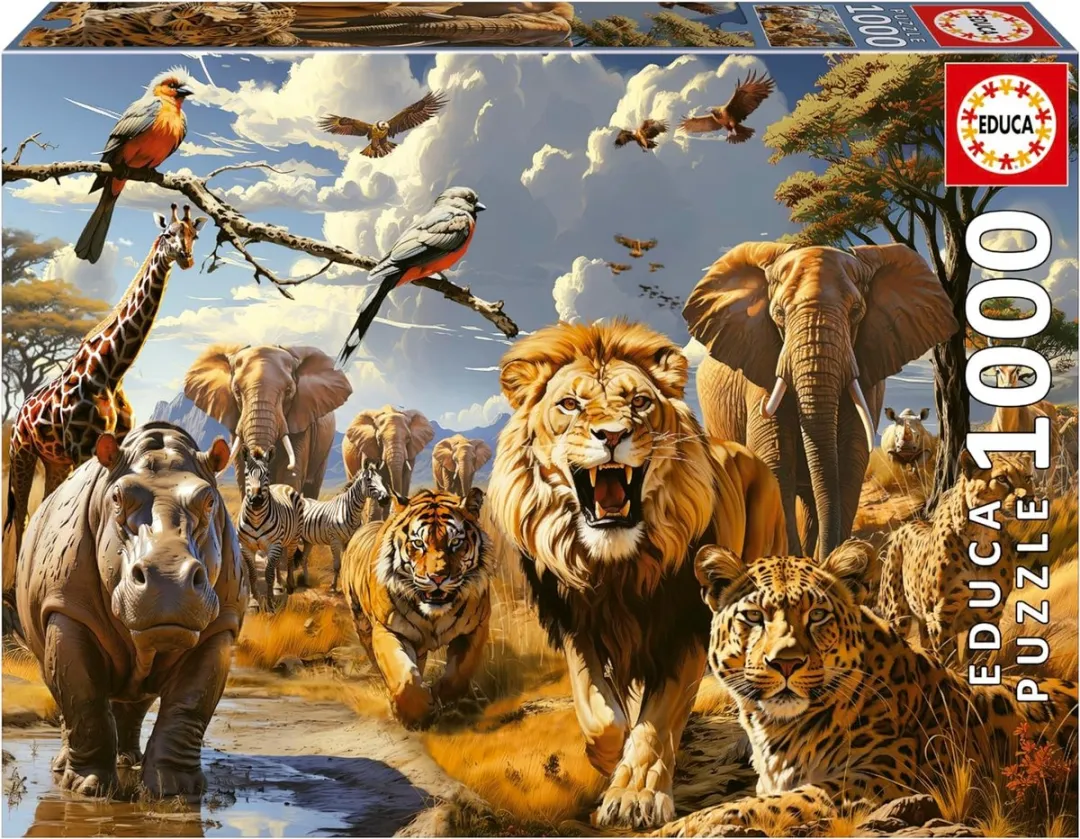 Educa Puzzel 1000 Stuks Wilde Dieren