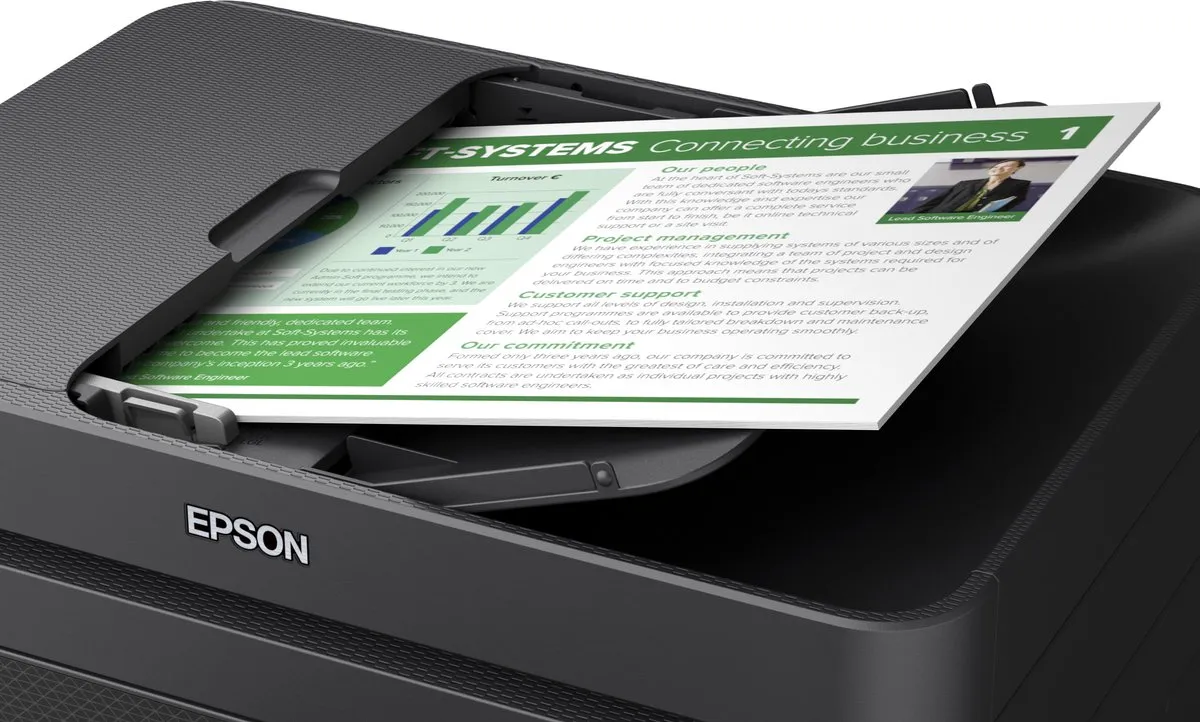 Epson Workforce WF-2930DWF All-In-One Printer - 150 Vel - 4 Kleuren - Zwart - afbeelding 6 van 6