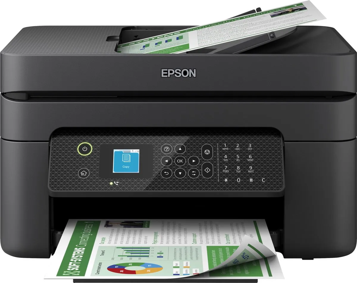 Epson Workforce WF-2930DWF All-In-One Printer - 150 Vel - 4 Kleuren - Zwart