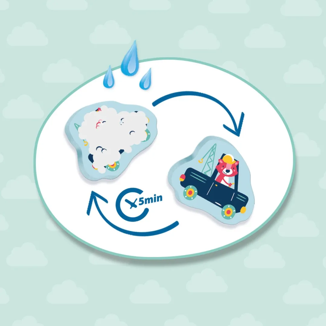 SES Creative Tiny Talents Badspeelgoed Auto's Wassen - 6 Auto's & Vingerborstel - 13099