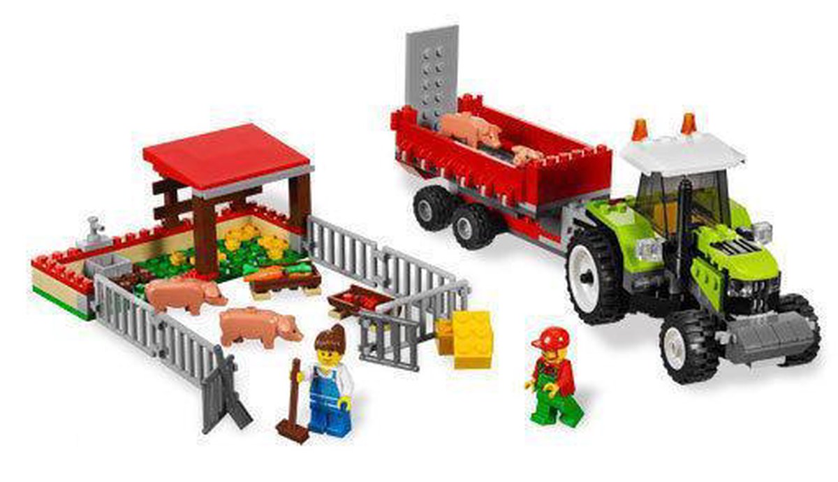 LEGO City Varkensboerderij en tractor - 7684