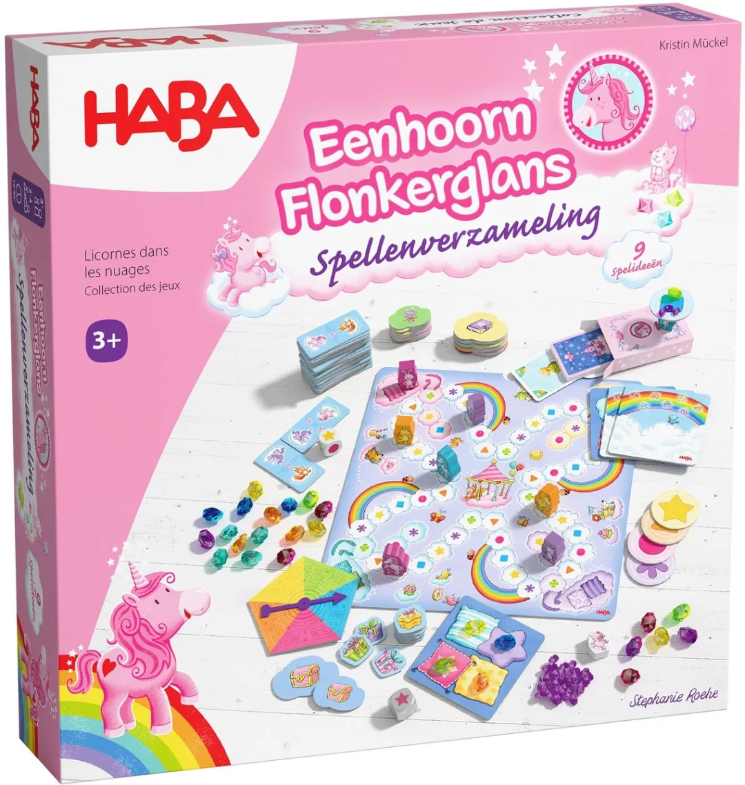 Haba Eenhoorn Flonkerglans Spellenverzameling