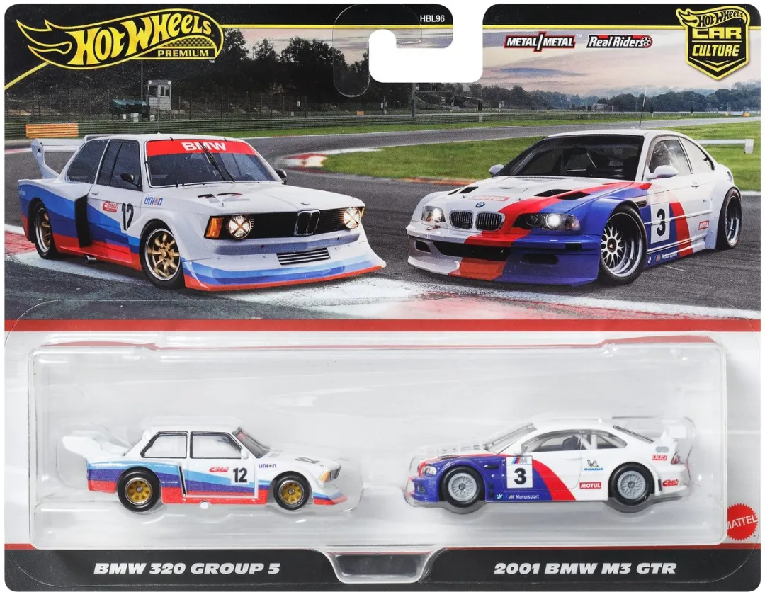 Hot Wheels Premium Car Culture Set BMW 320 & M3 GTR - JBK99 - afbeelding 3 van 6
