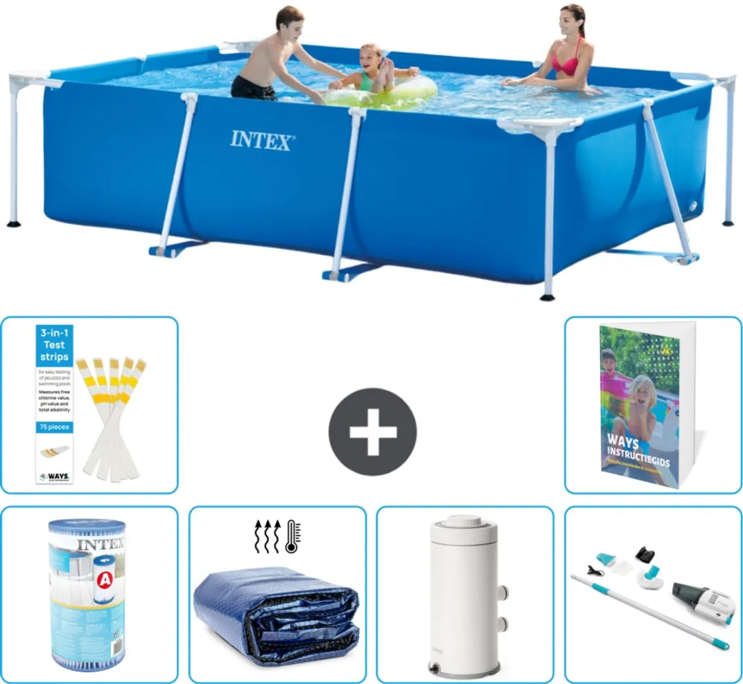Intex Frame Zwembad 300x200x75cm Blauw