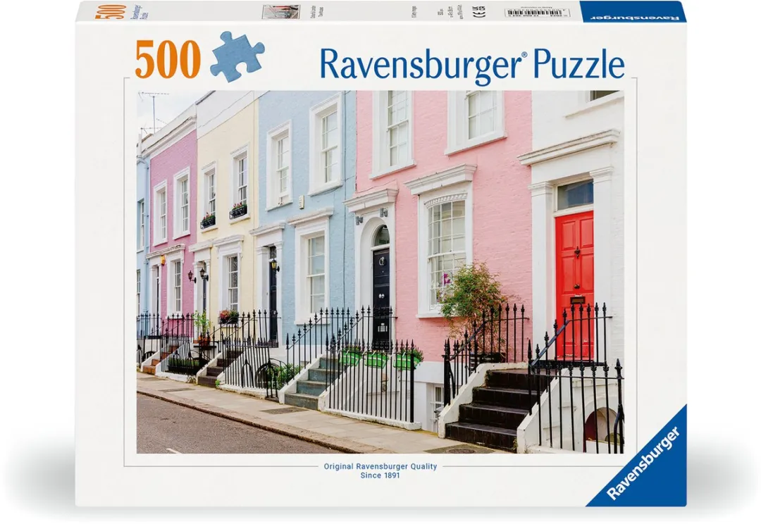 Ravensburger Bunte Stadthäuser London Puzzel 500 Stuks - afbeelding 3 van 5